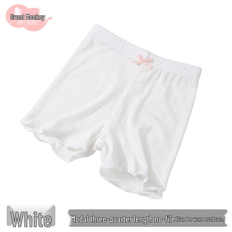 Girls' Summer Safety Shorts - Anti-Exposure, Thin Modal, Antibacterial Base Layer