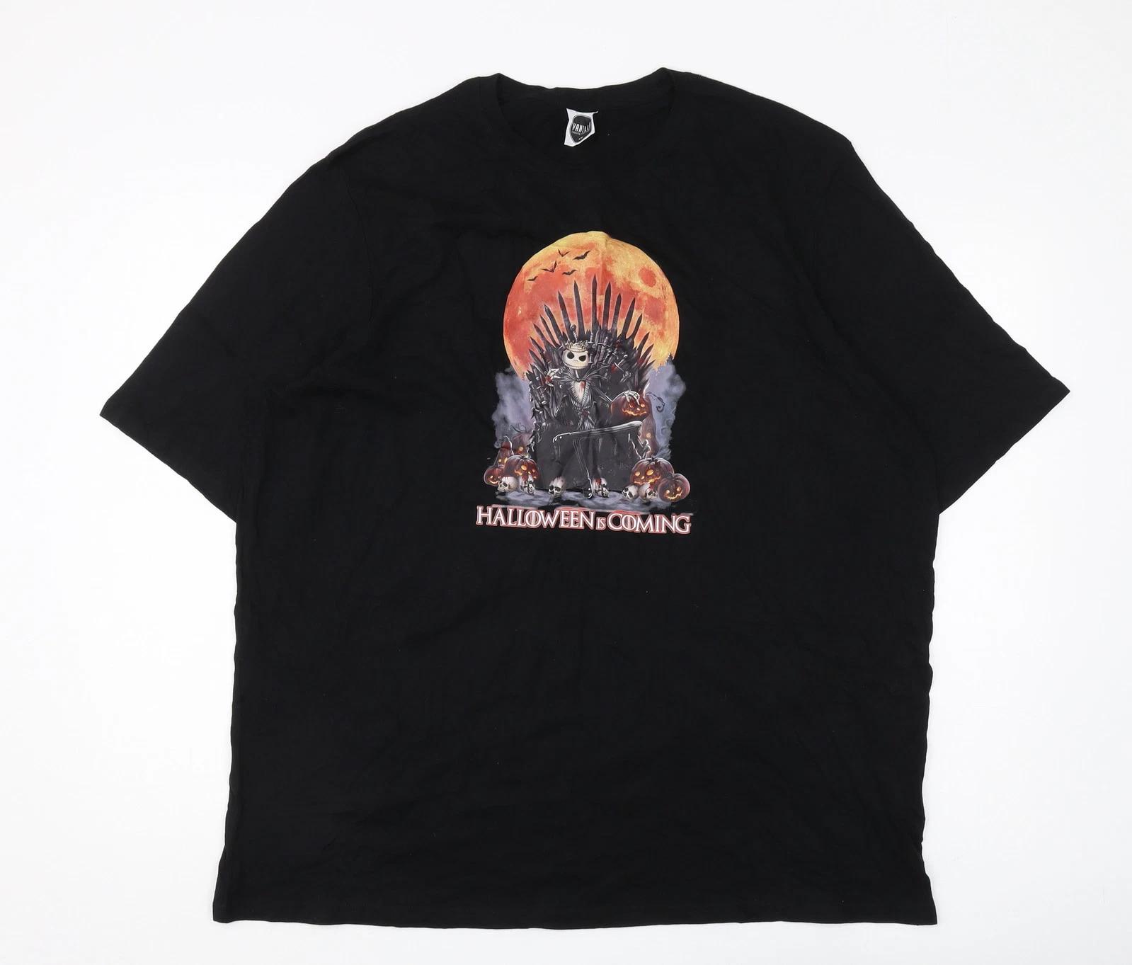 Vanilla Men s XL Black Halloween Graphic T-Shirt XL