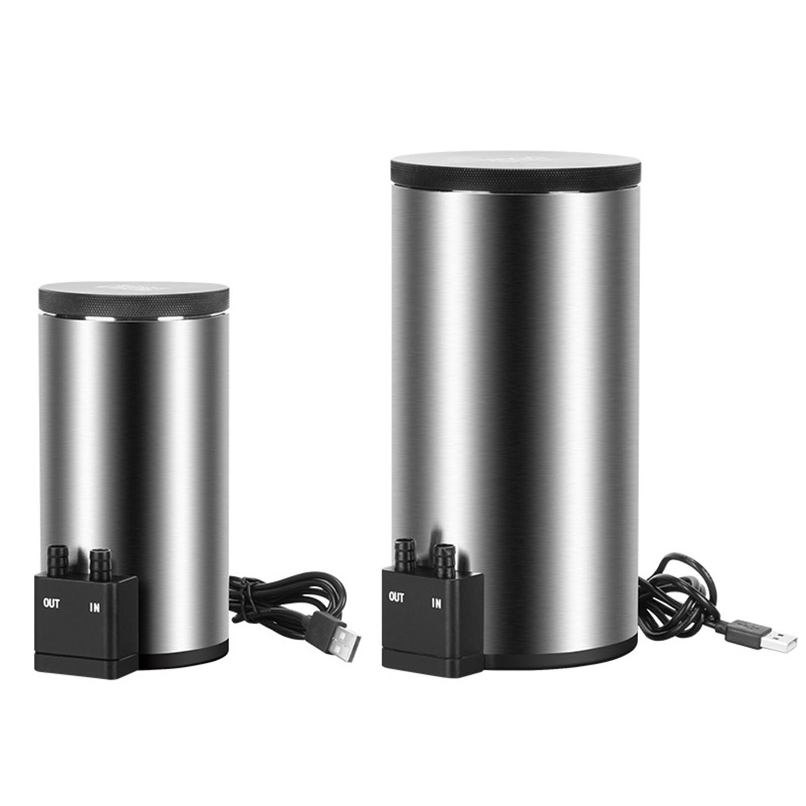 

Aquarium External Canister Filter Bottom Inlet and Outlet Design Quiet USB Efficient Minimalist Stainless Steel Small with Pump 15cmx8cm