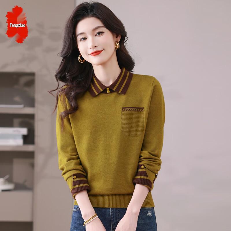 

Fèngxiào Women s Polo Collar Knit Top M