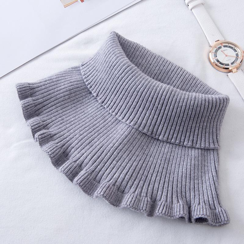 

Кашемировый шейный платок для мужчин и женщин, эластичный шейный платок, теплый шерстяной вязаный шарф, высокий воротник, защита шеи, повязка на голову, шарф