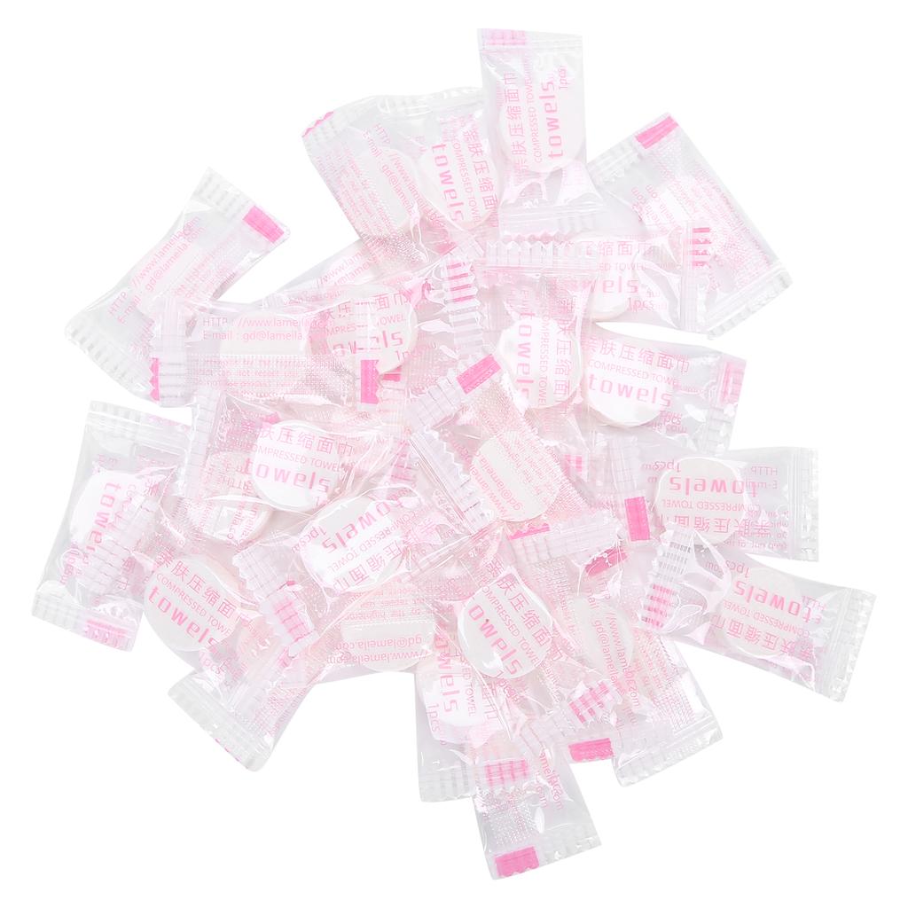 30pcs Compressed Face Towel Non Woven Fabric Disposable Portable Travel Cleansing Towel
