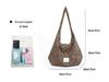 2025 Leopard Print Canvas Tote Bag: Large Capacity, Niche Design, Shoulder Bag for Women