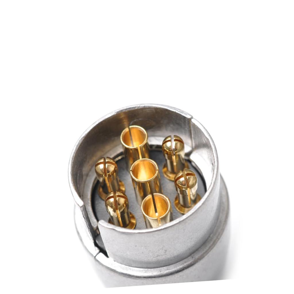 TIDTALEO 7 Trailer Truck Accessories Cord Multi-Outlet Trailer Hitch Lock Wiring Trolling Motor Plug Kit Utility Trailer Pin Silver