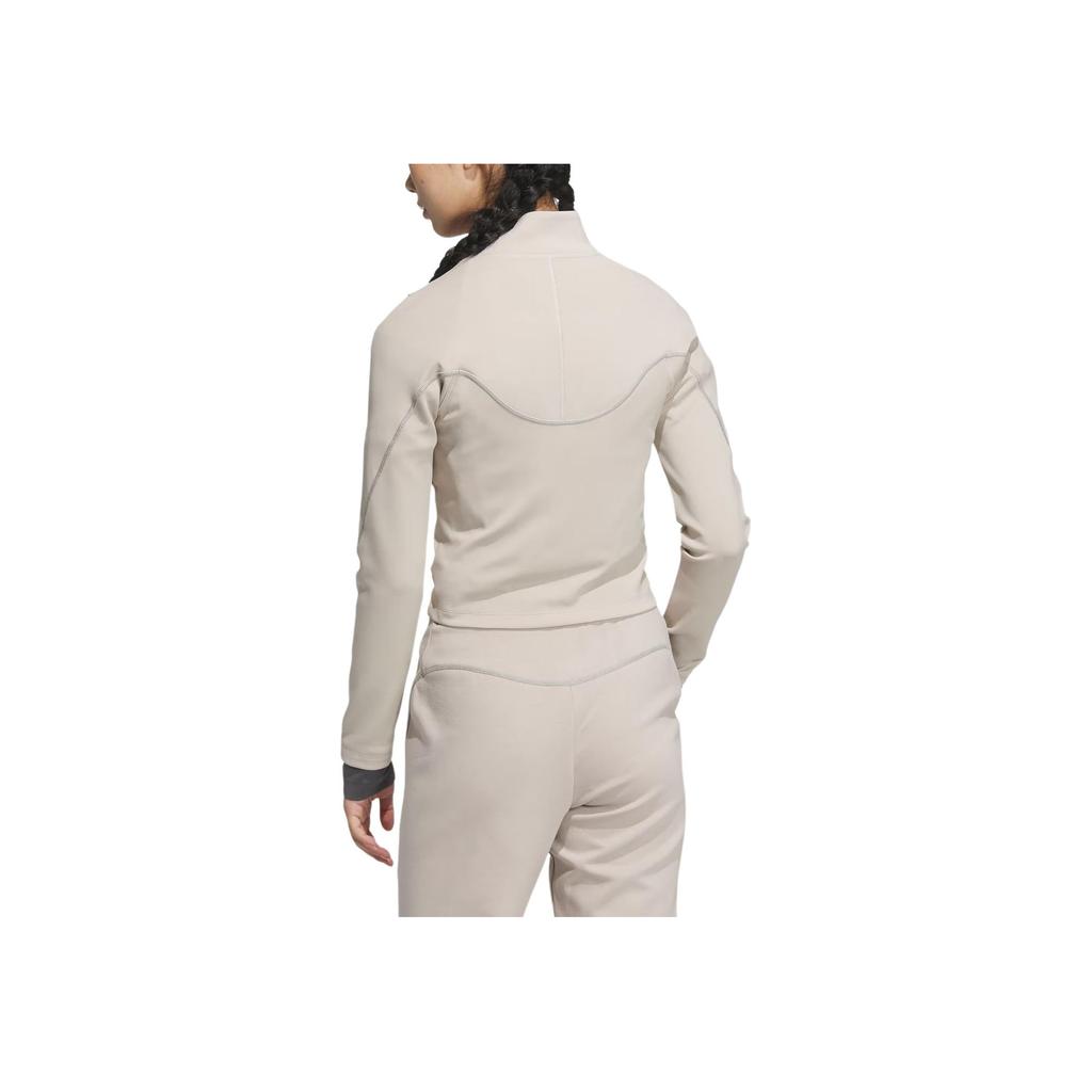 adidas FW24 FUSTL W P SWT2 Sports Casual Pullover Long Sleeve Sweatshirt Women Sweatshirt Yellow Dark-Gray JM6212