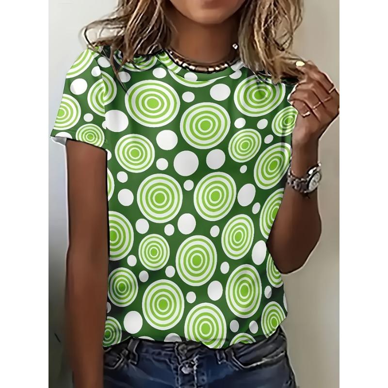 2025 New Summer Women's Wear Japanese Beauty Printed Ladies T-shirt Round Neck Short Sleeve Street Casual Daily Basic Tops