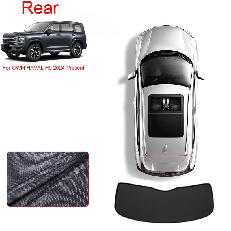 Car Black Windows Privacy Sunshade For GWM HAVAL H9 2015-Present Auto Anti-UV Heat Insulation Protect Cover Interior Accessories