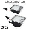 12V Side Mirror Lights 2pcs 52 X 44 X 21.5mm Brand New Bright White