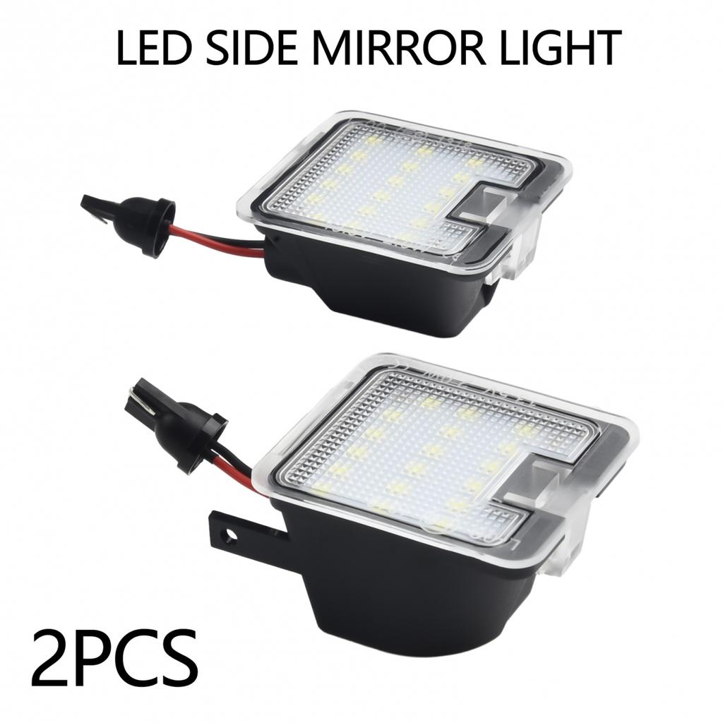 12V Side Mirror Lights 2pcs 52 X 44 X 21.5mm Brand New Bright White