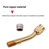 3piece Tire Valve Extension Brass Inflation Nozzle Extender 45/90/135 Degrees Tire Valve Extender