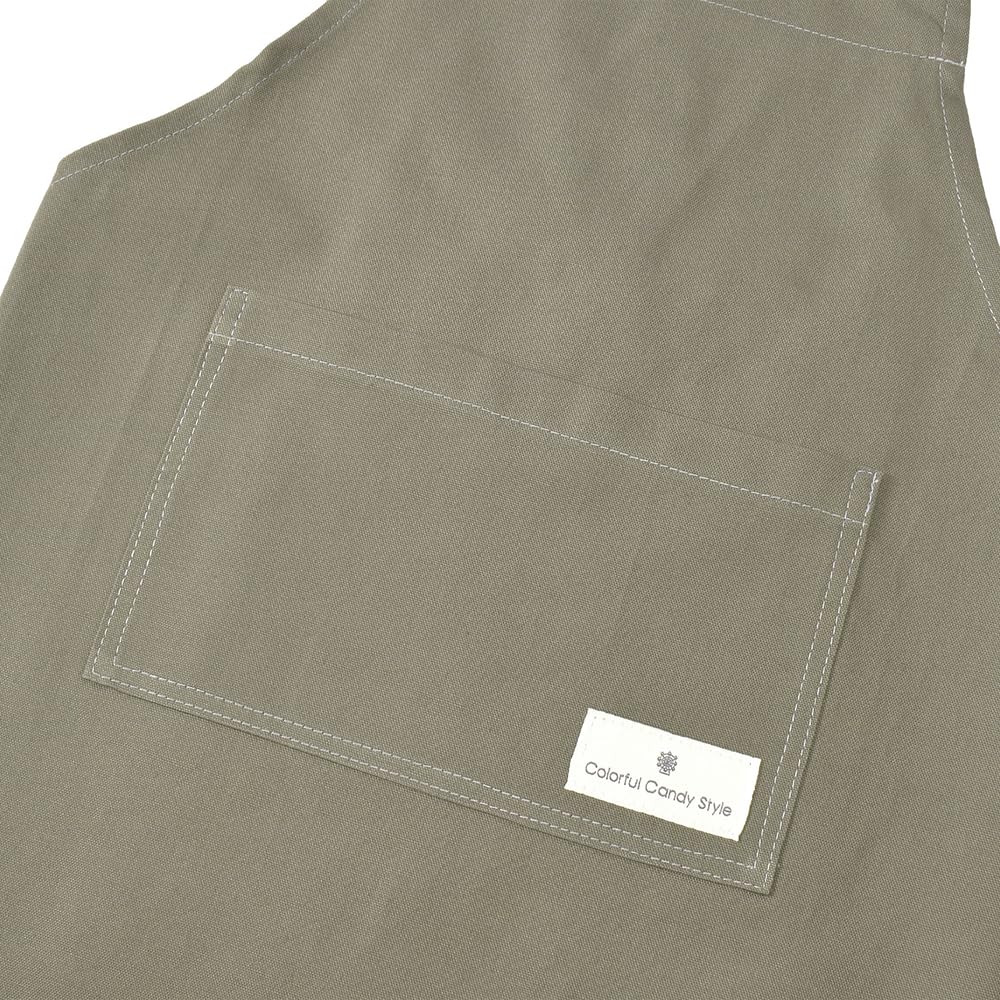 Candy Back Cross Apron Charcoal Gray Boys Wearable Triangle Scarf Set N7909510 [Colorful Style] Children's (100-120cm) Children's