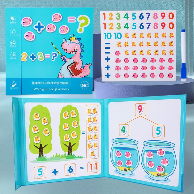 Магнитные Цифровые Наглядные Пособия для Обучения 1-20 Детские Игрушки для Раннего Образования