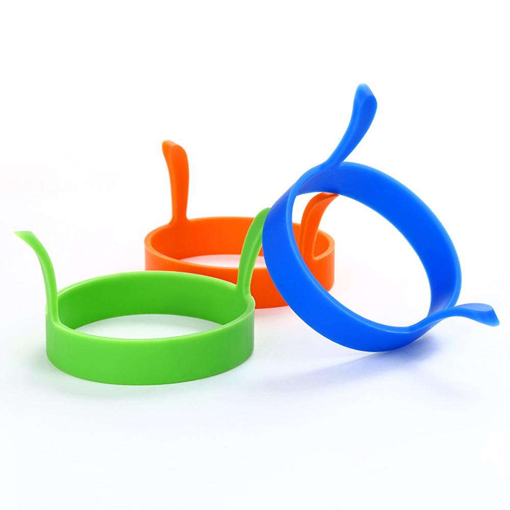 Omelette Ring Round Silicone Maker Non-Stick Non-Slip Heat-Insulating Omelette Ring Fried Egg Mold Household Tools Kitchen
