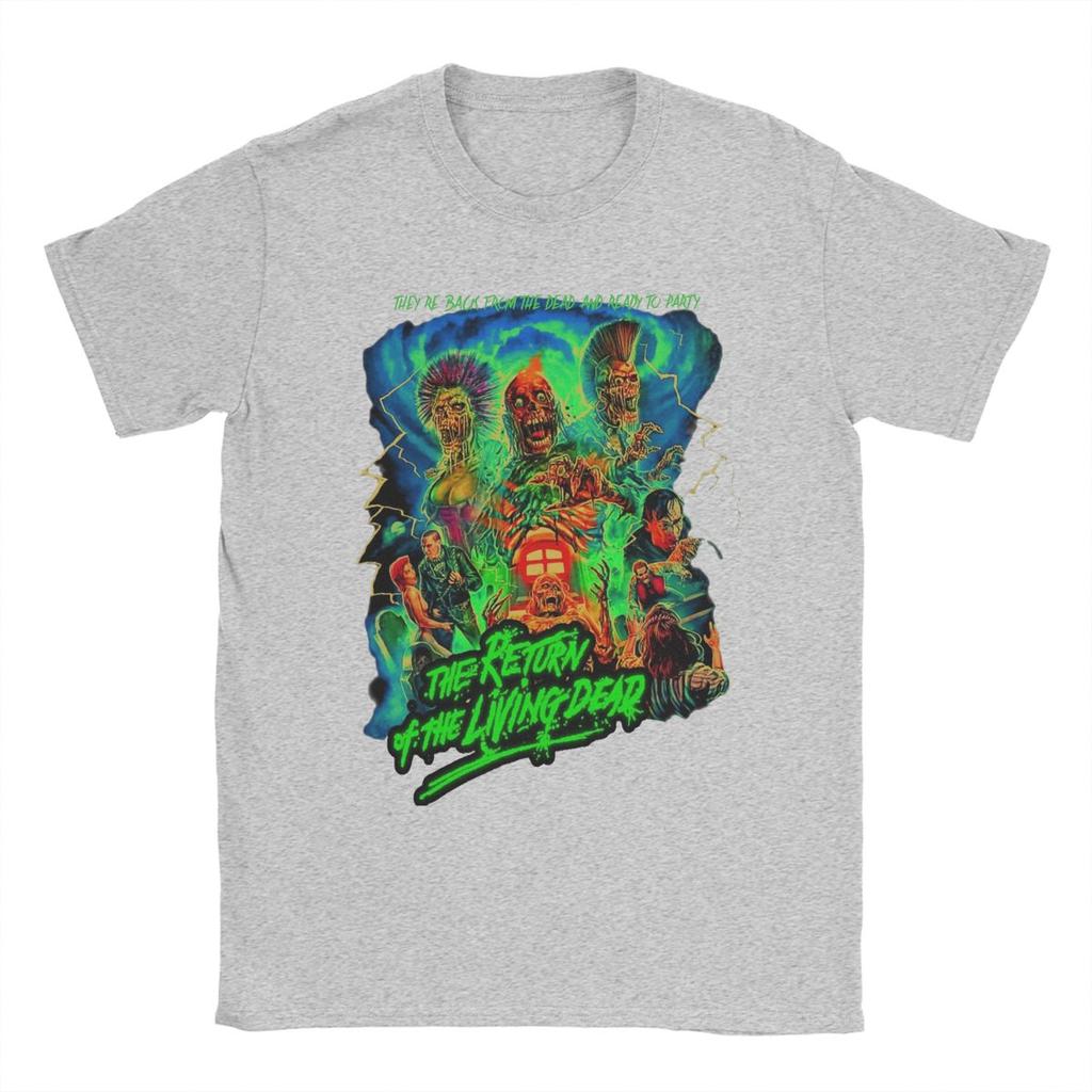The Return Of The Living Dead T Shirt Men 100% Cotton for Male T-Shirt Round Collar Tees Short Sleeve Clothes Birthday Gift