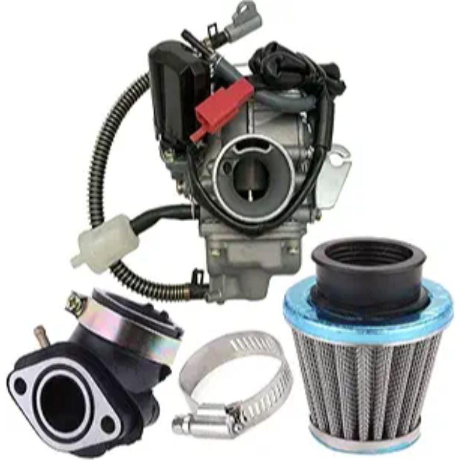 150cc Carburetor for 4 Stroke Engines Electric Choke Motorcycle Scooter with Int