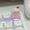 Ghost Ice Cream Cone Cute Mechanical Keyboard Esc Resin Keycaps Personalized Customization Kawaii Girl Surprise Decoration Gifts