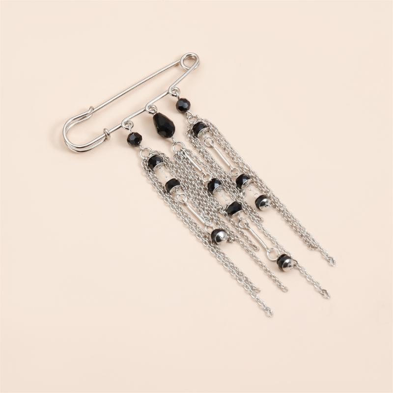 Elegant Fringe Brooch For Women Lightweight 18g Alloy Pin For Clothing Decoration And Waist Cinching Accessory