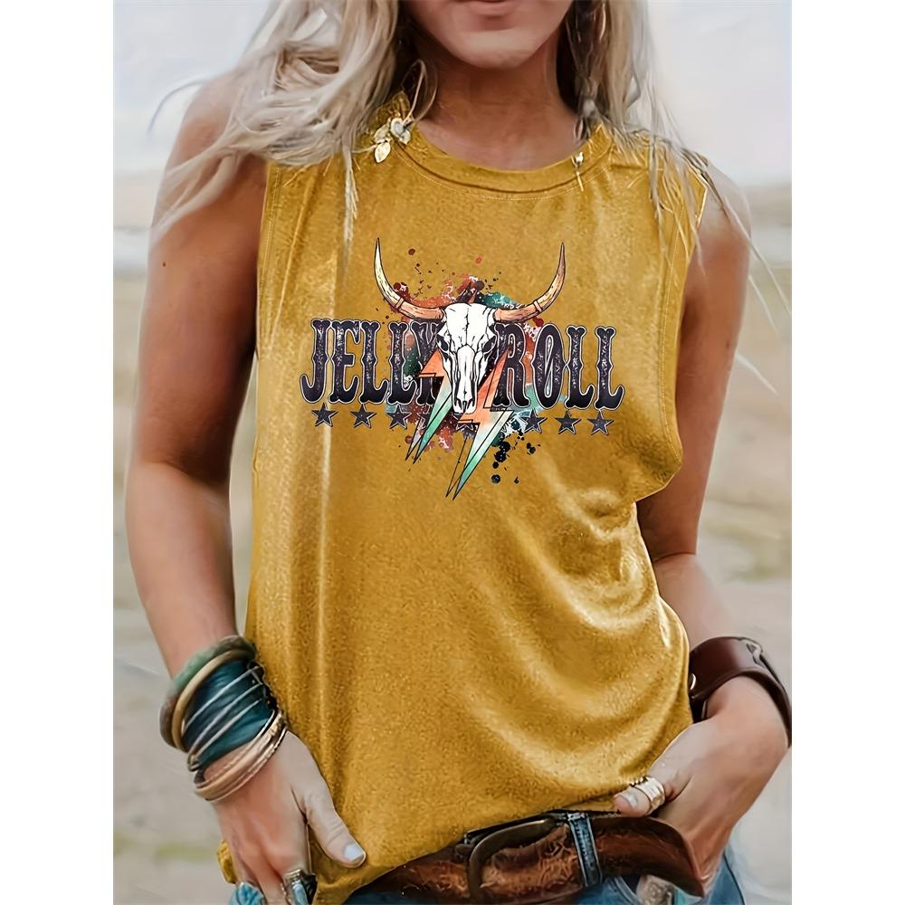 Vintage Style Ladies Tank Top 3D Tribal Ethnic Print Ladies Sleeveless T-shirt Summer Everyday Street Ladies Casual Tank Top