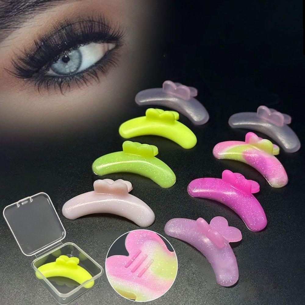 Silikon Wimpernlifting Pads Anti-Rutsch Anti-Abfallen Keratin Wimpernlifting Eiscreme Farbe Wimpern Glättungshilfe Applikator Werkzeuge