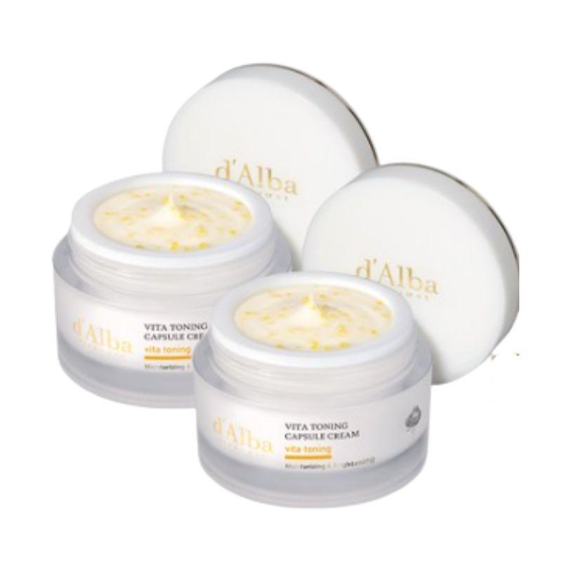 d Alba Vita Toning Capsule Cream Brightening & Radiance Care 55g x2 1