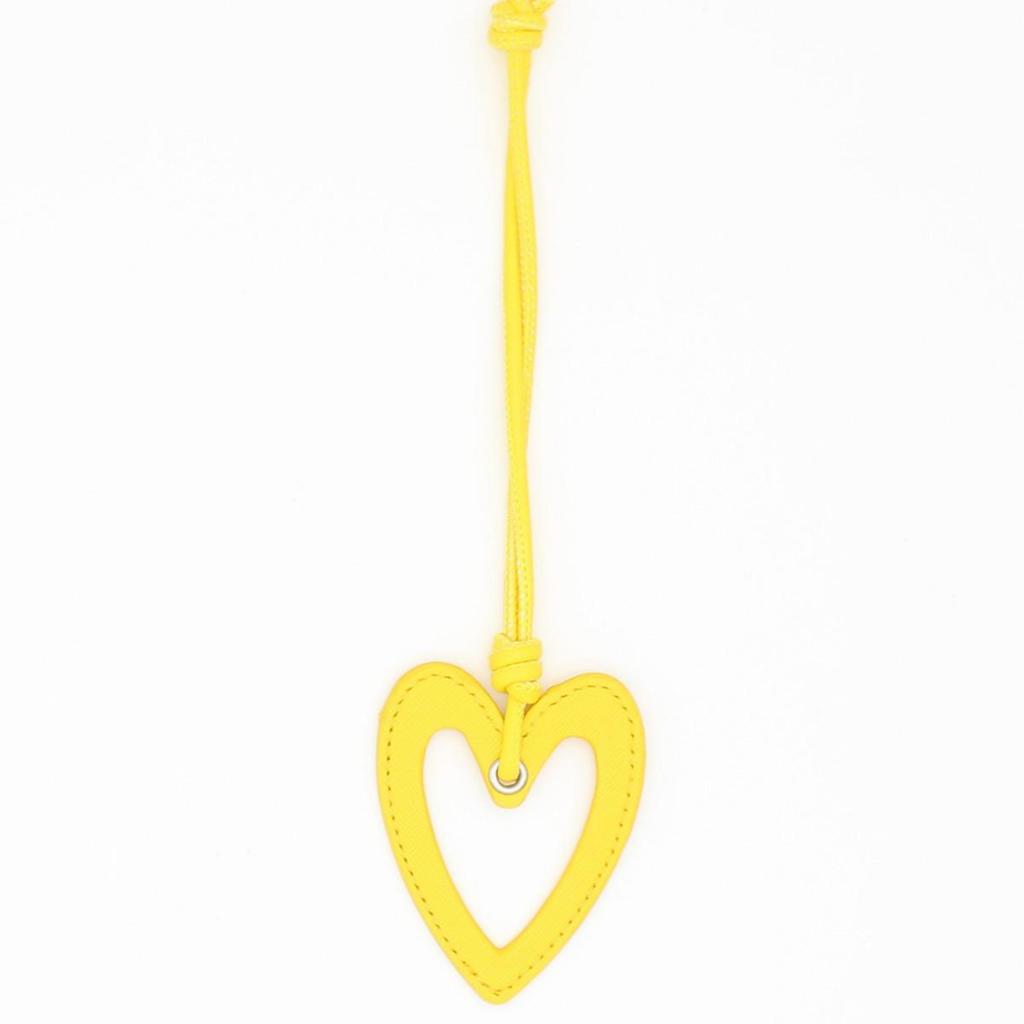 High-Grade PU Leather Heart Keyring Pendant