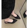 Niche Design Sense Pointed Sandals Women's Summer New Wear Fashion Bag Head Thin Heel Shallow Mouth Women's Shoes Tide