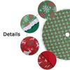 WTEMPO Winter Christmas Tree Mat for Home Party Christmas Tree Skirt Printed Xmas Tree Skirt Holiday Indoor Outdoor Activity Decorations