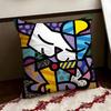 BBritto Art Design Copricuscino Reversibile Morbido Resistente Federa per Cuscino Casa Auto Uso Multi-Scena per Comfort Quotidiano
