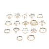 Bohemian Ring 17-piece Dot Diamond Set Women's Ring Jewelry