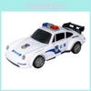 Electric Large Police Car Model With Sound Light And Auto Transformation For Kids Play