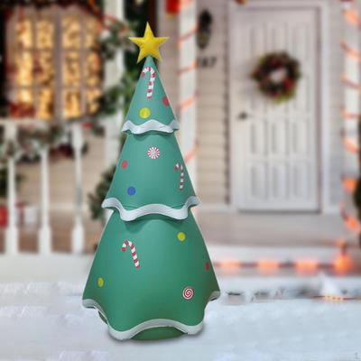 7 Ft Inflatable Xmas Tree Ornament Holiday Gift,Decorative,Portable,Christmas Decoration with Led