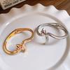 Cold Wind Niche Glossy Snake Bracelet Female Personality Glossy Plain Ring Small Snake Open Bracelet