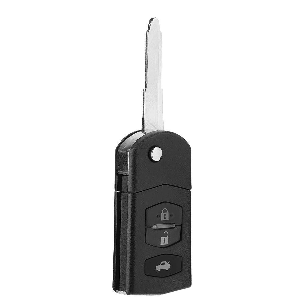 3 Button Car Remote Folding Flip Key Fob Case Blade Cover Shell Fit for MAZDA 2 3 5 6 RX8 MX5