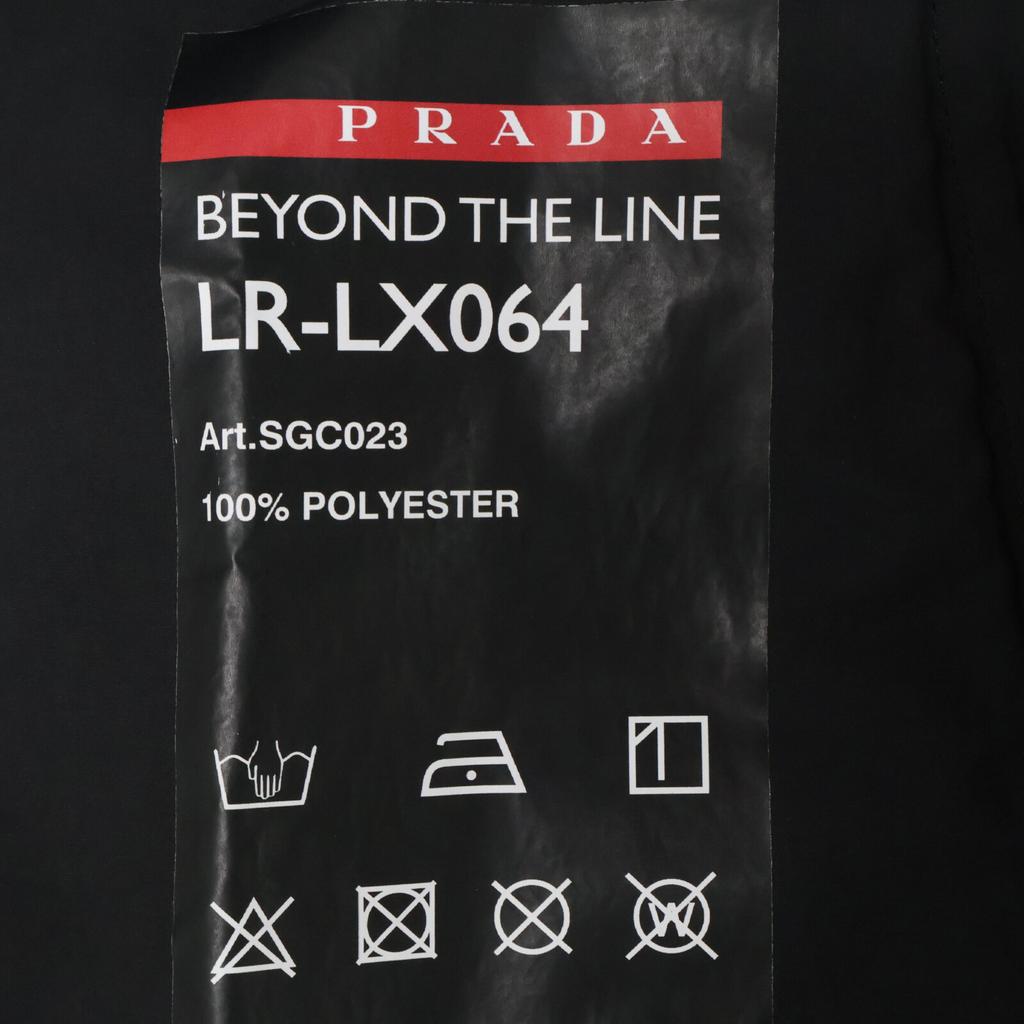 PRADA SPORT Stare excelentă, jachetă vânt originală domestică SGC023 din țesătură tehnică ușoară S negruFolosit