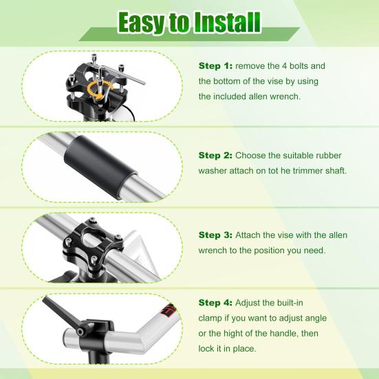 Weed Eater Handle Extension Trimmer Grip with Shoulder Harness Ergonomic