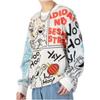 adidas X SESAME STREET Crossover Cartoon Alphabet Full Print Round Neck Knitwear HD7294