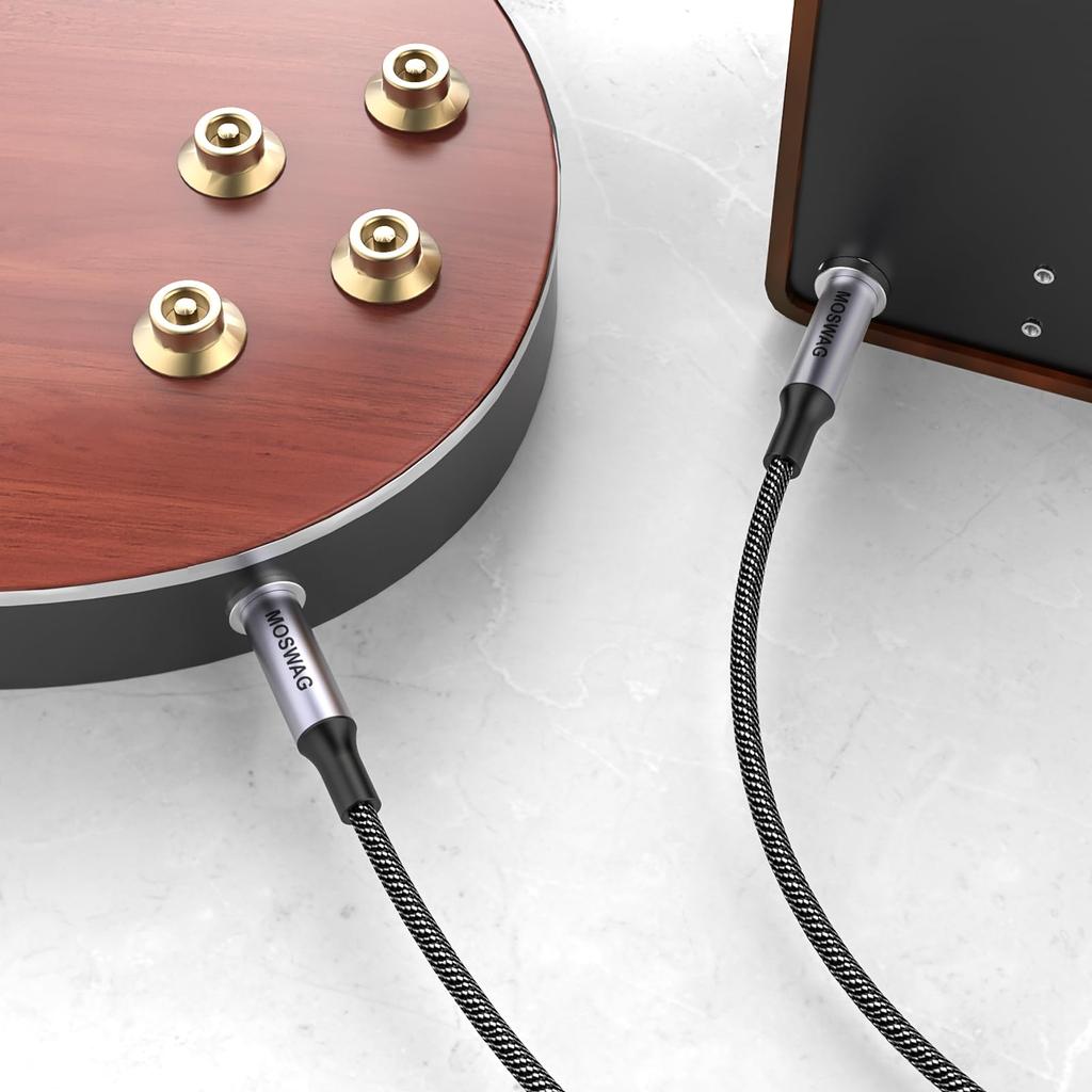 6.35mm Guitar Line Stereo Standard Plug Male to Male 2 Meter (2m) for Guitars, Amplifiers, Speakers, Tuning Tables, and Loudspeakers