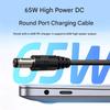 5.5x2.5mm Round End Power Cable with USB C Input, Center Positive Cord for Compatible Equipment, 1 Meter Length