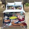 New 3D-Printed Cartoon Anime Uzumaki Naruto Bedding Set – Duvet Cover Set – A Luxurious Gift for Teens, Suitable for Double/Sing