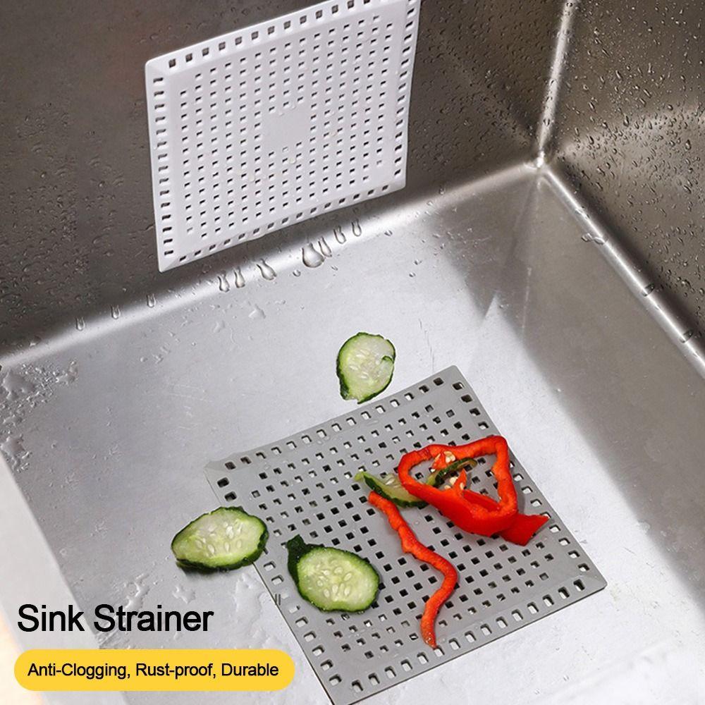 Kitchen Sink Filter Sewer Outfall Anti-clogging Sealing Pad Bathroom Floor Drain Cover Strainer Durable Shower Drain Pad