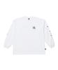BEN DAVIS White Label Smoke Long Sleeve T-Shirt White (Oversized)