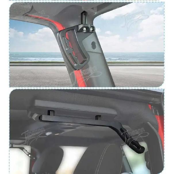 JIDIXIAN Car Front Rear Grab Handle fit for Jeep Wrangler JK 2007 208 2009 2010 2011 2012 2013 2014 2015 2016 2017