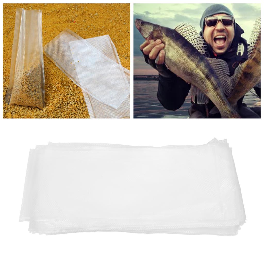 PVA Water Soluble Baits Bags for Fishing European Carp Fishing Bait Bags (50 Pieces)