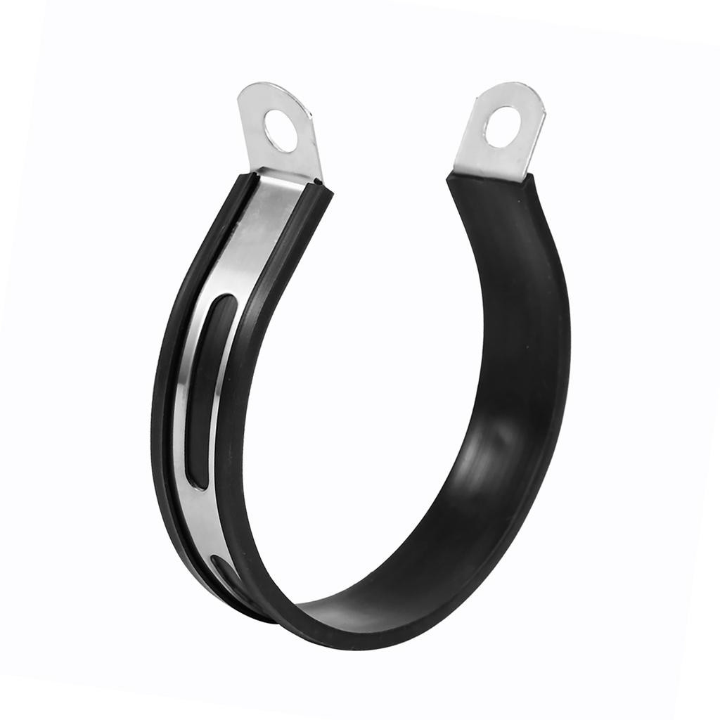 Motorcycle Exhaust Muffler Pipe Silencer Pipe Hanger Mount Bracket Stainless Steel Black Silver Sy Install Sturdy Most Motorcycle Semicircle Shape