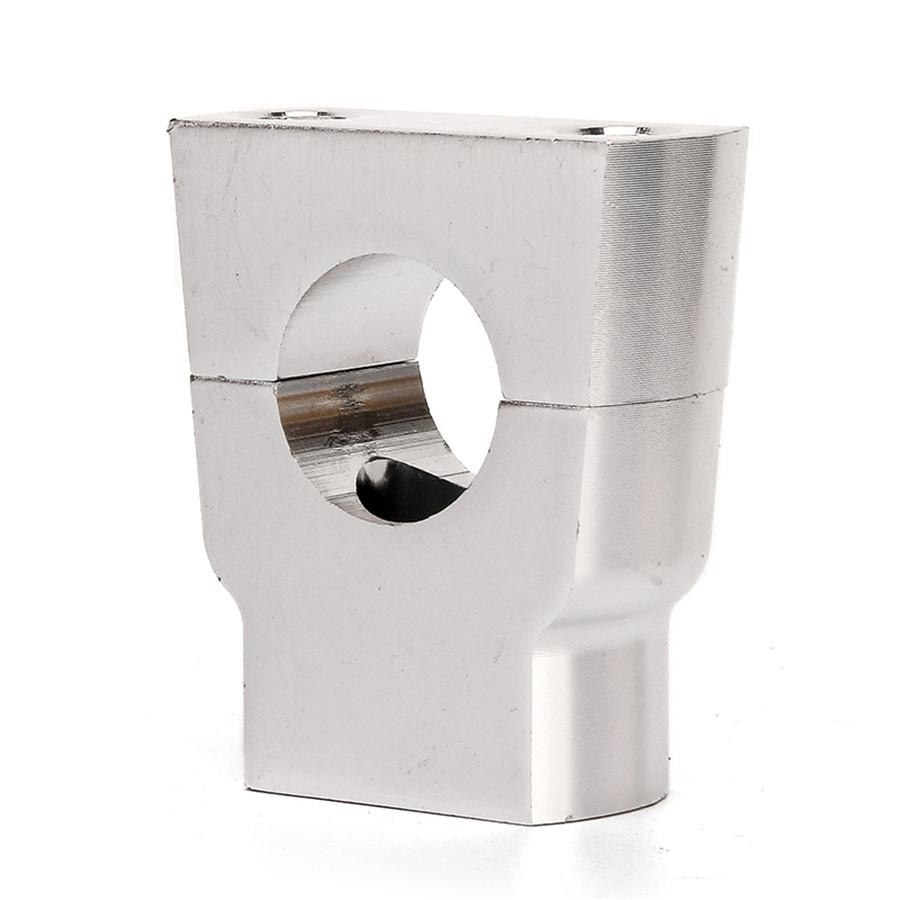 Universal 7/8" 22mm Silver Motorcycle HandleBar Mount Clamp Riser Aluminum Alloy CNC Handle Bar Risers Clamps For Yamaha Honda Kawasaki BMW