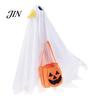 Halloween Party Decor Goose Outfit, Ghost Porch Clothes with Pumpkin Bag for 23" Durable Decoration Statue, Accessory Outdoor Patio Lawn Yard