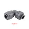 KegLand Barware Duotight - 8/6.35mmx8mm Screwlock  Elbow Push In Joint Fittings Quick Connector