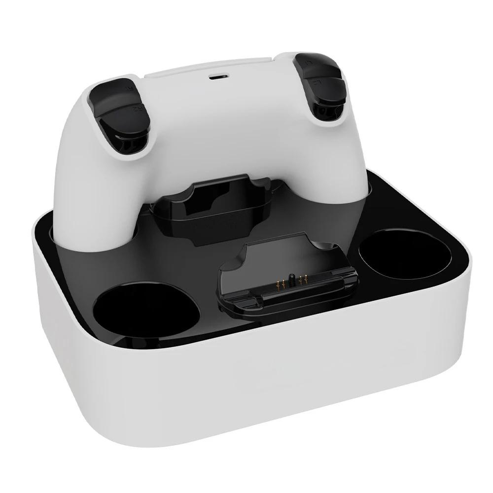 Dual Controller Charger for PlayStation 5 / PS5 DualSense / Edge Controller Charging Station Dock