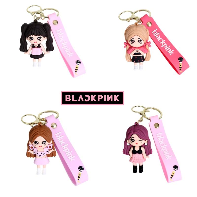 New Blackpink Silicone Keychain Cute Couple Bag Charm Car Accessory