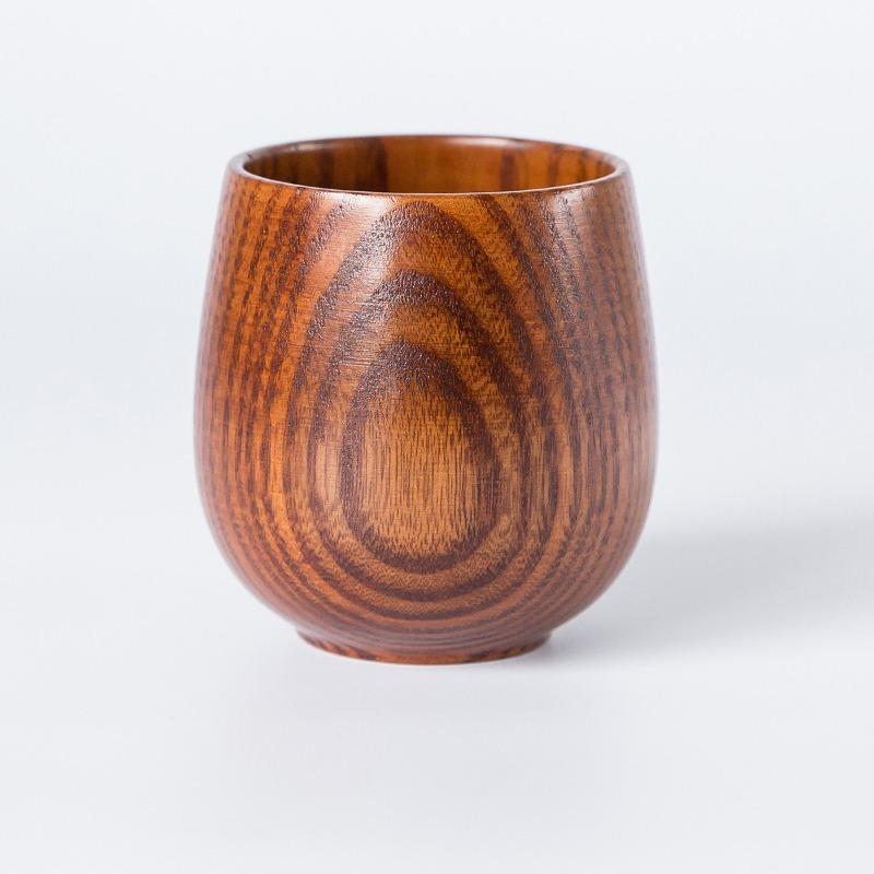 

100 мл Винтажные деревянные большие кружки для живота Оригинальная ручная работа Экологичная деревянная кружка для чая, воды, кофе, молока Кружка для кухни, бара, посуды для напитков
